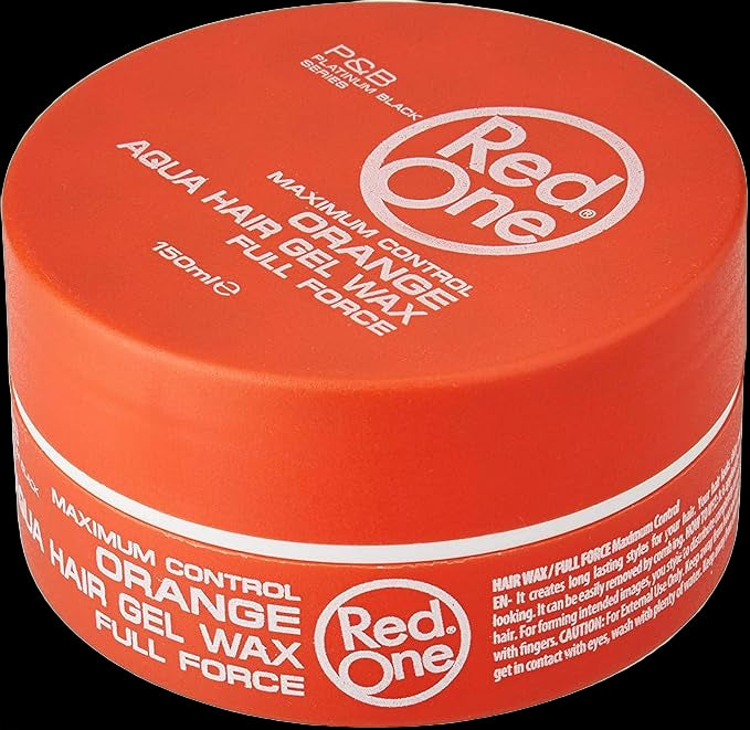 🟠 Cera Red One Naranja – Aqua Hair Gel Wax