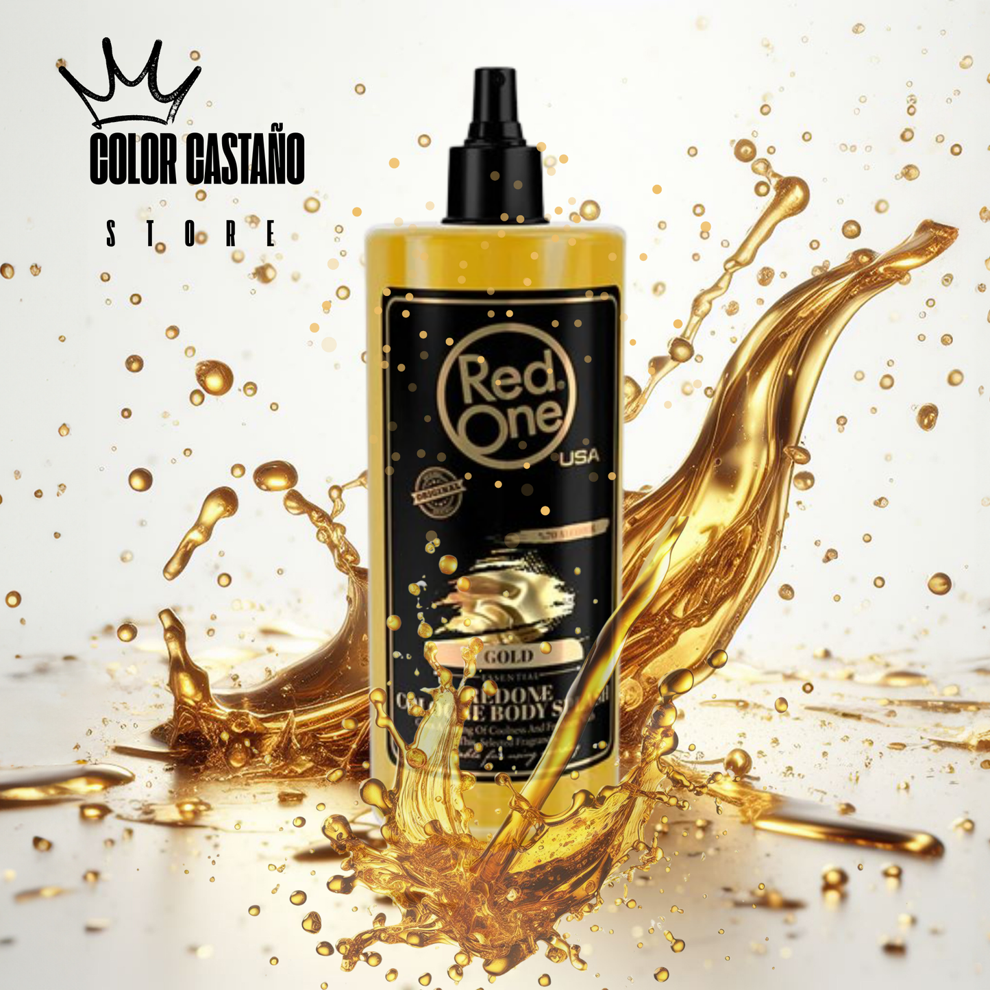 🧴 Red One Cologne Body Splash – Gold