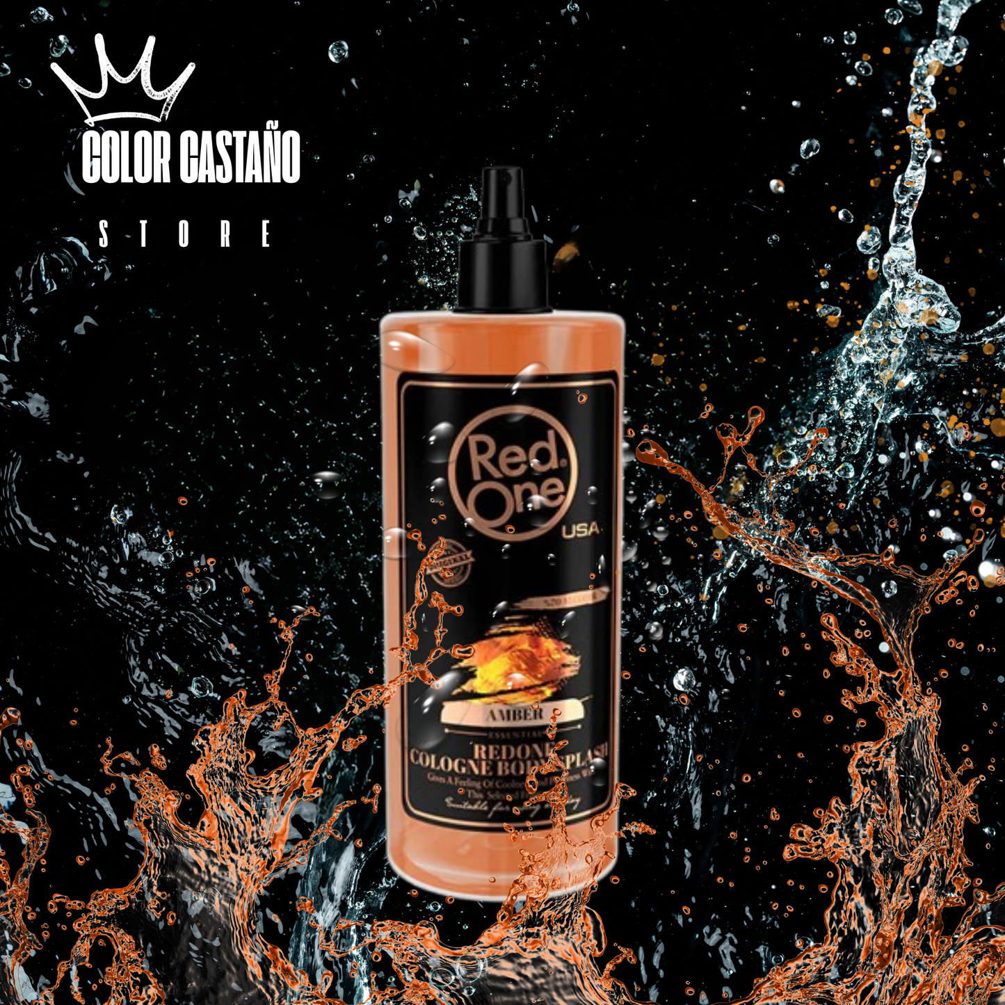 🧴 Red One Cologne Body Splash – Amber
