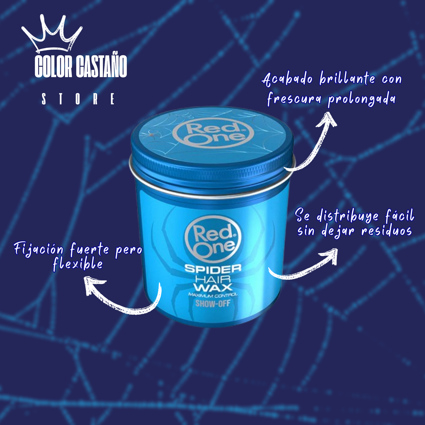 🕷️ 🔵Red One Spider Wax – Blue