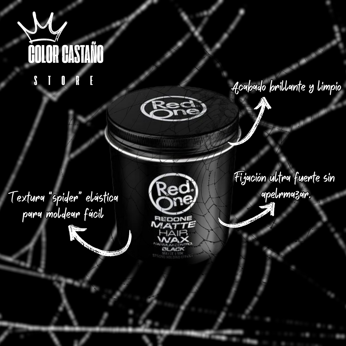 🕷️ Red One Spider Wax – Black